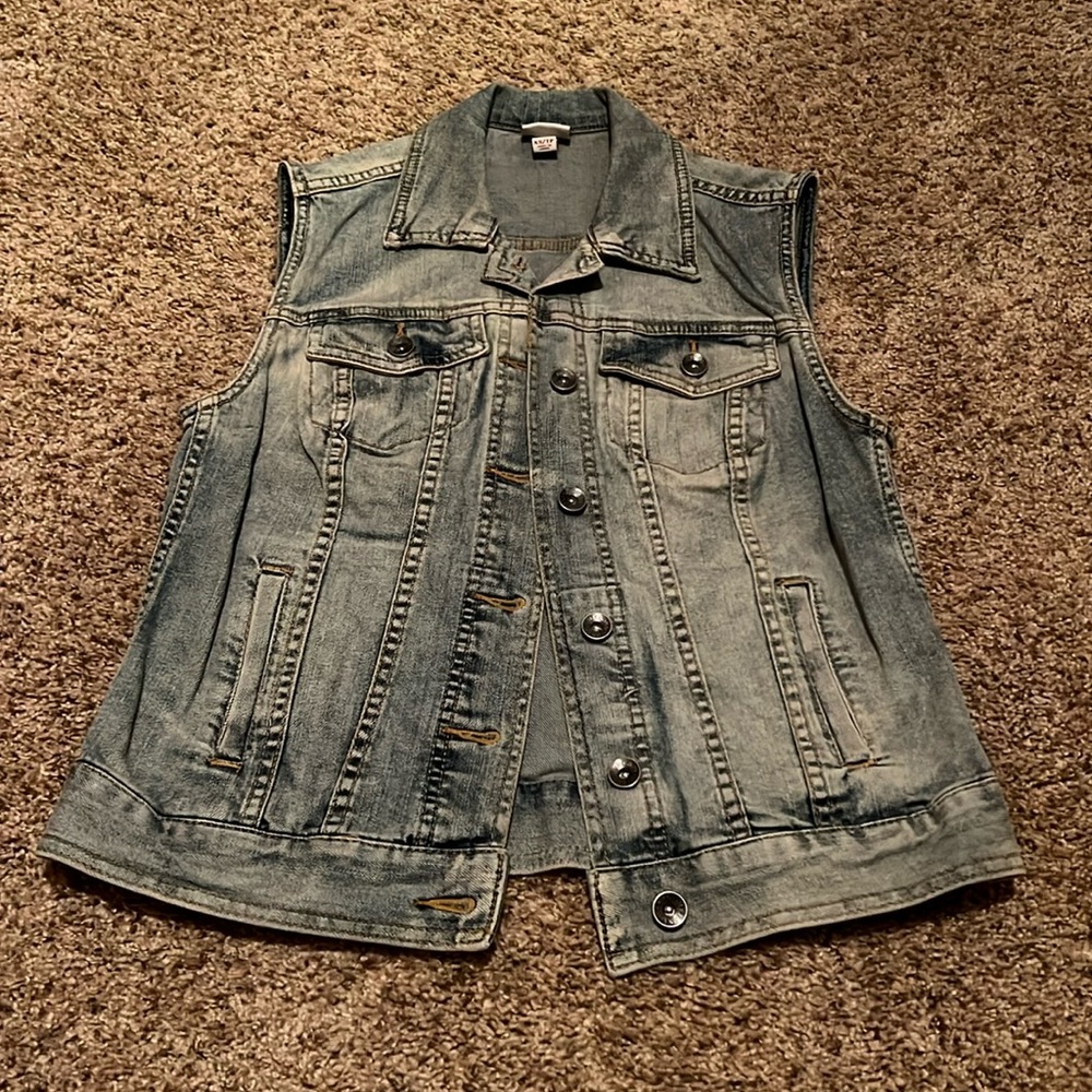 Jean jacket vest